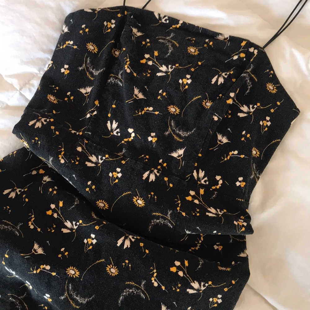 Urban Outfitters Sunflower Print Mini Dress